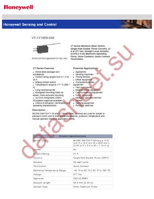 V7-1V19E9-048 datasheet  